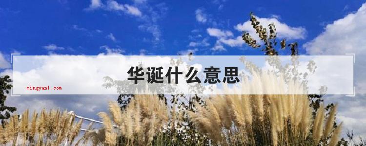 华诞什么意思(简略回应诞辰,被认可称之为是杰出不简单的角色或是也是关键的组)