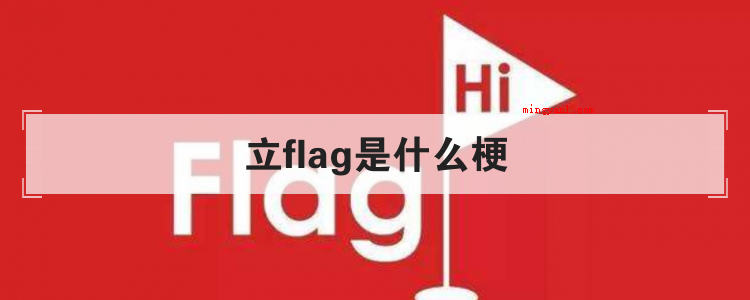 立flag是什么梗是什么梗(立flag是什么梗?_科技频道)