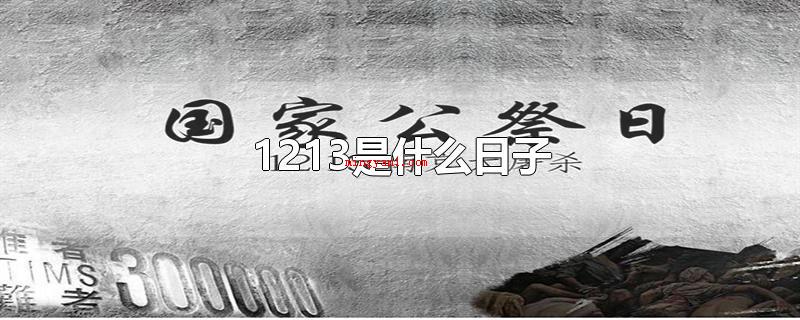 1213是什么日子(1213是什么日子国家公祭日)