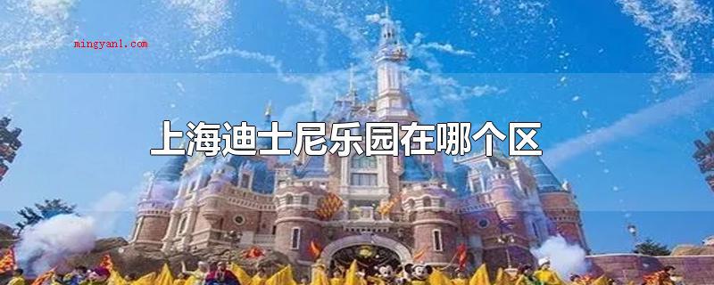 上海迪士尼乐园在哪个区