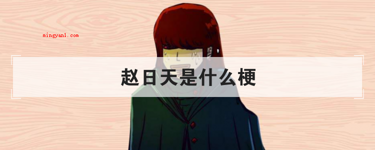 赵日天是什么梗是什么梗(赵日天,网络虚拟人物。)