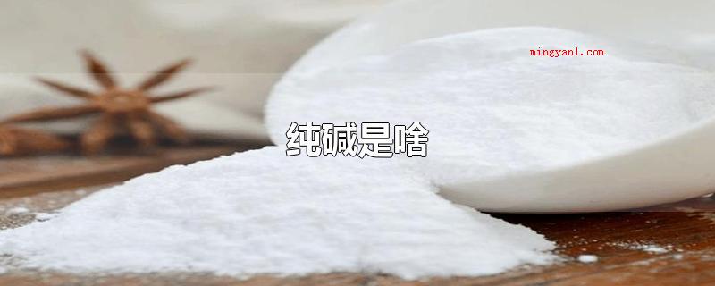纯碱是啥(纯碱即碳酸钾,是一种无机化学物质,其分类归属于盐,不属于碱)