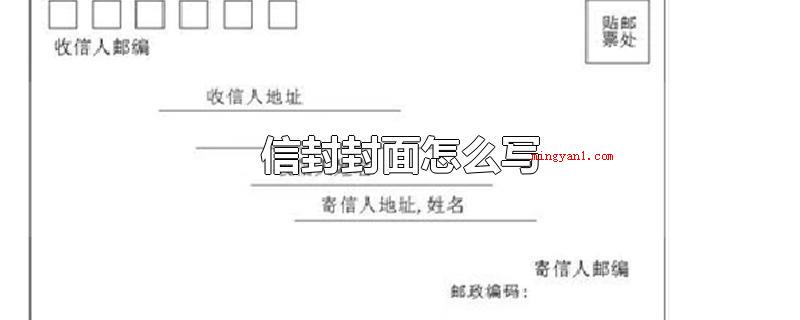 信封封面怎么写(信封左上方的六个方格写收信人所在地的邮编)