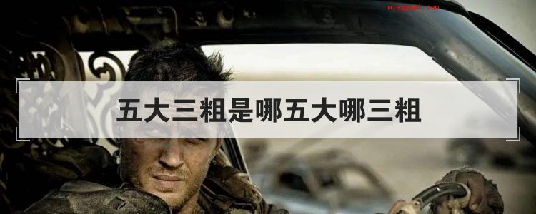 五大三粗是哪五大哪三粗(五大三粗到底是哪五大哪三粗?)
