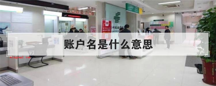 账户名是什么意思(银行账户名是什么意思?)
