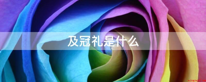 及冠礼是什么(指男子法定年龄二十岁,到了成年人)
