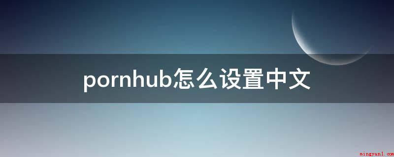 pornhub怎么设置中文（pornhub网址设定为中文,可以应用电脑浏览器的翻译作用）