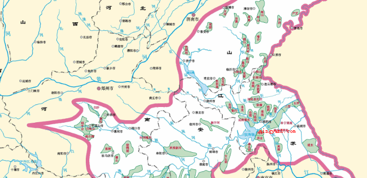 淮河起源地和终点分别是哪里?(河南南边桐柏山峰顶超白顶西北侧河谷和终点站在江苏省扬州市三江)