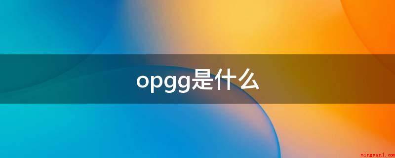 opgg是什么(opgg是一个查看dnf美服以内好几个外国服务器的英雄数据平)