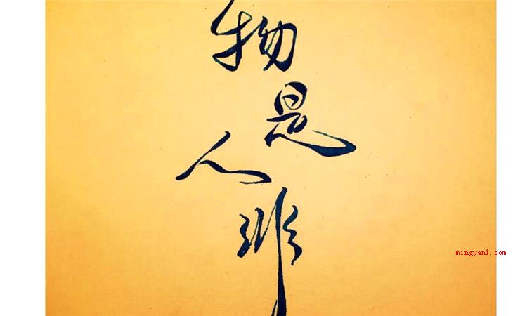 物是人非什么意思（物是人非是个成语,意思是东西还是原来的物体,可是人却已经不是）