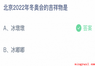 北京2022年冬奥会的吉祥物是（北京市2022年冬季奥运会的吉祥物是什么?）