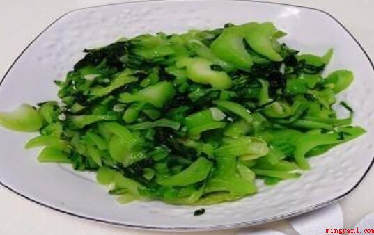 芥菜怎么炒不苦