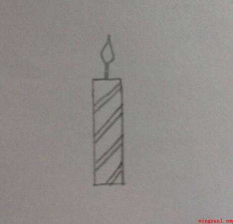 蜡烛的简单画法是什么