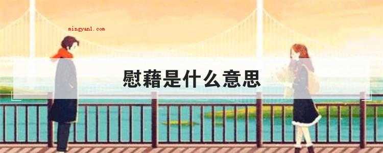 慰藉是什么意思