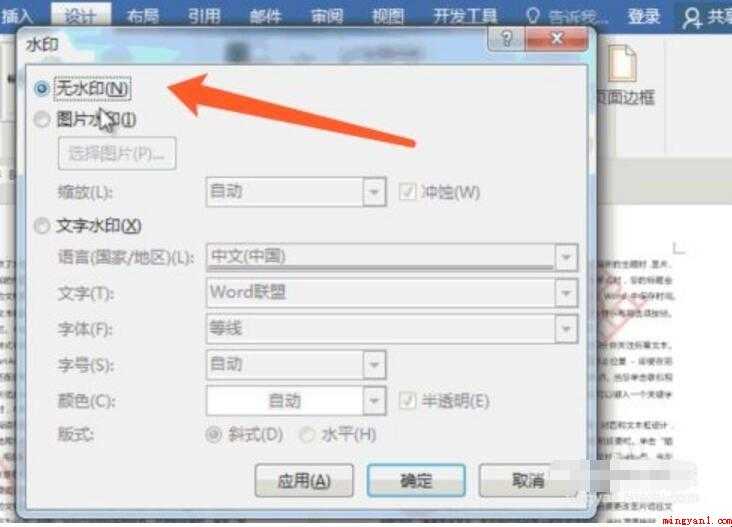 word水印怎么去除