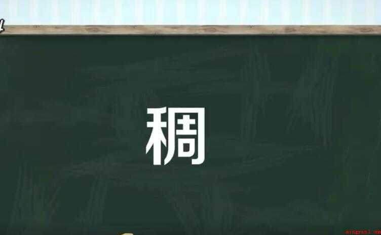 稠的组词有哪些