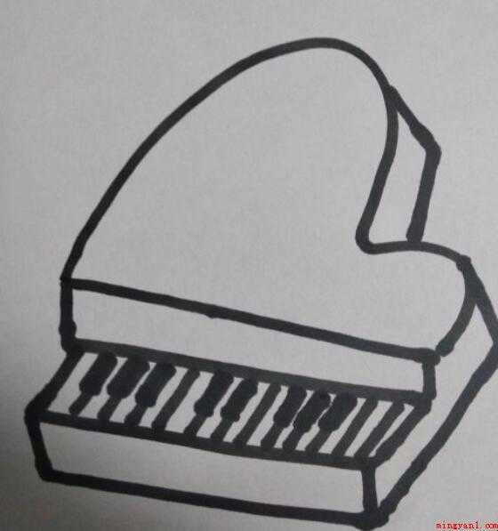 钢琴简笔画怎么画