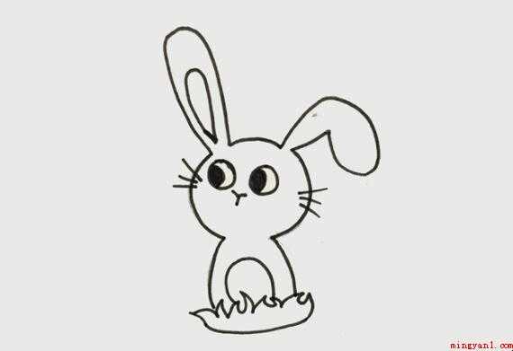 小白兔怎么画简单好看