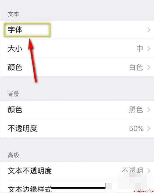 iphone字体风格怎么改