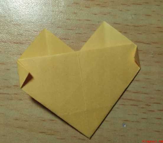 简单的爱心折纸怎样折