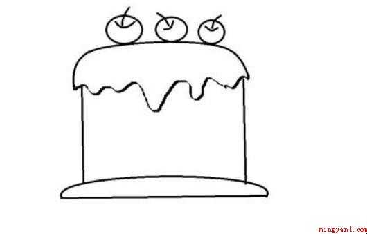 水果蛋糕的简单画法是什么