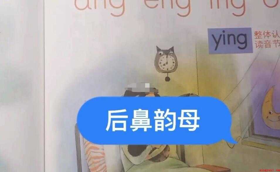 什么叫后鼻韵母