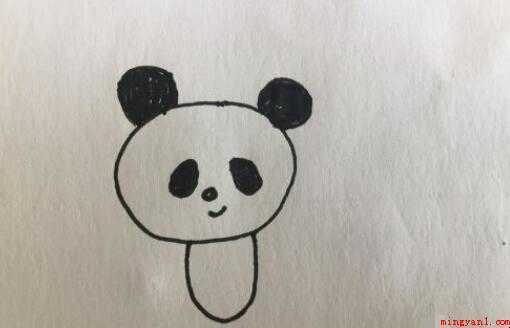 小熊猫简笔画怎么画