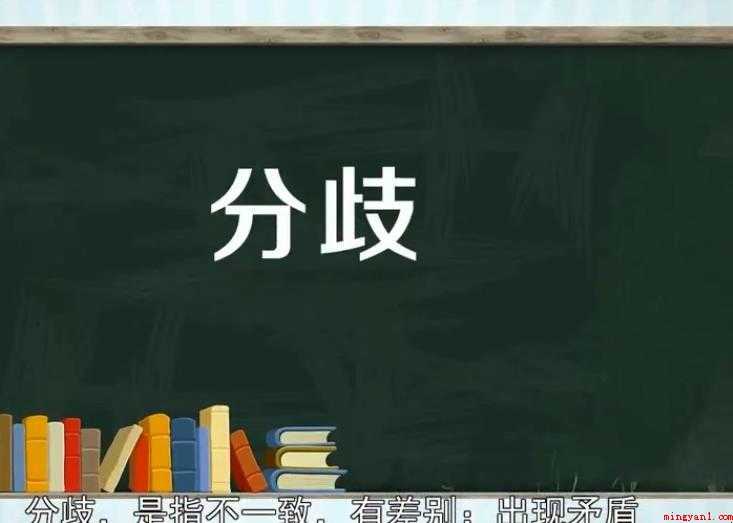 分歧的意思是什么