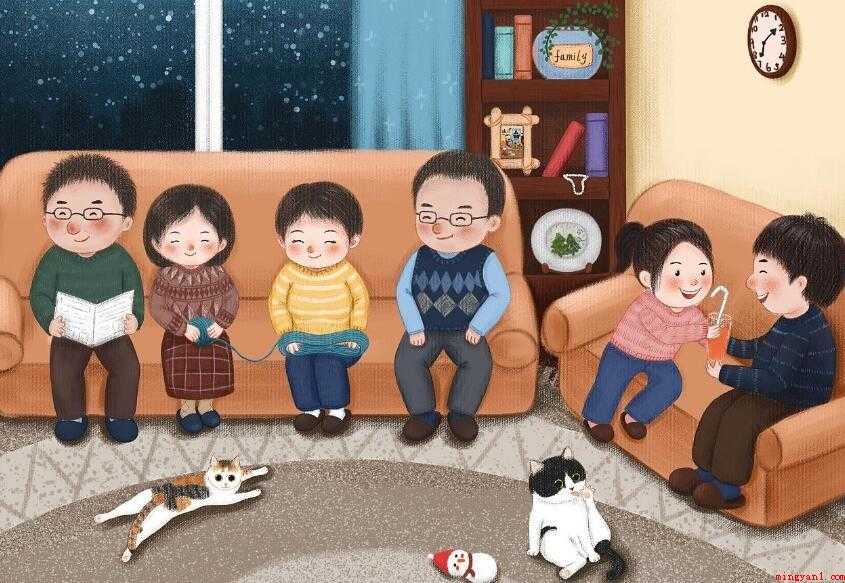 一家人温馨的句子有哪些