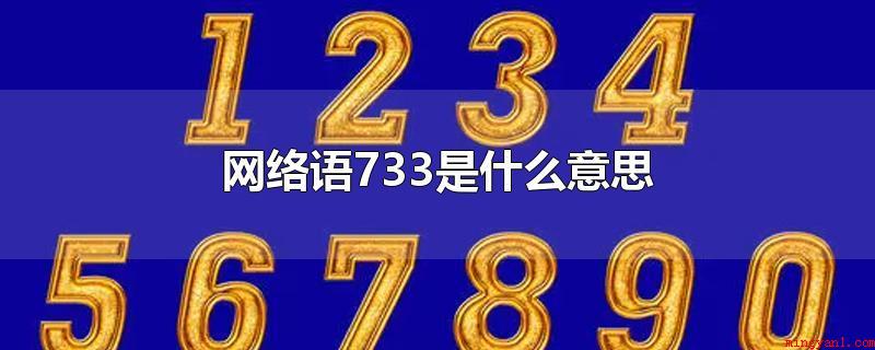 网络语733是什么意思(网络用语733指双方情投意合)