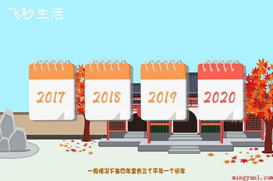 闰年有多少天(平年有366天,闰年的出现是因为填补因人为因素)