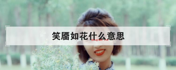 笑靥如花什么意思（简略回应实际上笑靥如花这一词语的意思是形容女子的笑脸像花儿一）