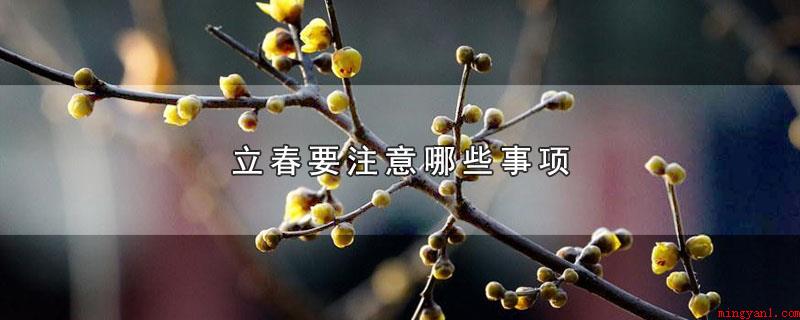 立春要注意哪些事项(立春要留意防冻保暖、增加健身运动、清洁卫生)