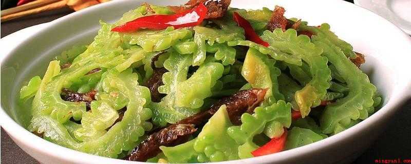 炒苦瓜怎么做