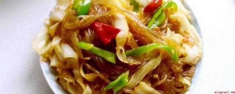 粉条炒白菜怎么做