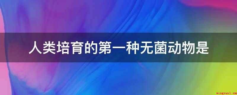 人类培育的第一种无菌动物是