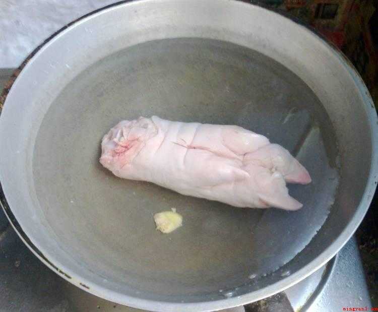 怎么炖猪蹄(大豆用水浸泡,直到体积变大)