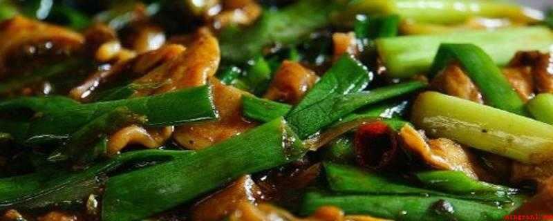 大蒜炒肉怎么炒（大蒜幼苗发育到一定时期的青苗）