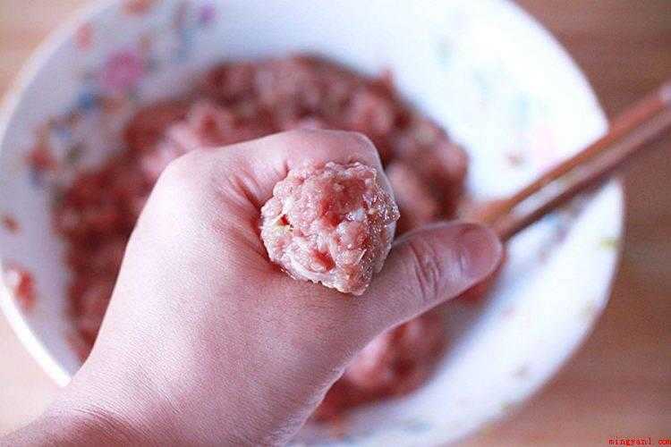 炸丸子怎么做(牛肉切成肉末的做法步骤)
