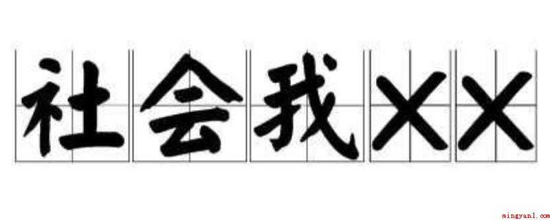 社会我XX是什么意思