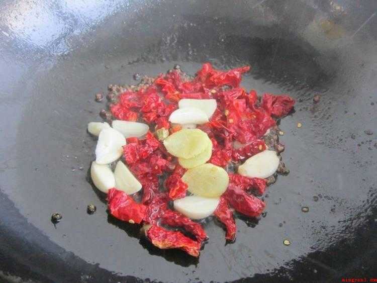 鸭怎么炒好吃(辣皮子、大蒜、姜切片、热锅凉油加鸭块)