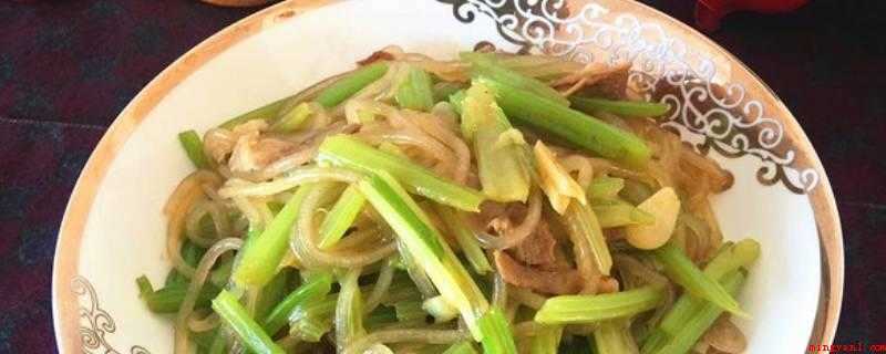 怎么炒芹菜粉(芹菜炒粉条色香味俱全_健康频道)