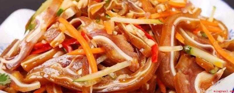 卤猪耳朵怎么炒