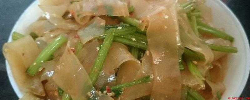 粉片怎么吃(黄瓜粉片主料:黄瓜1根、芹菜10克、粉片200适量的香菜)