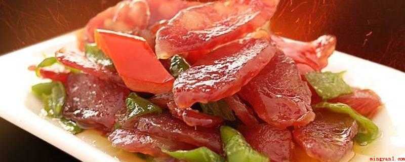 广式腊肠怎么炒(炒广式腊肠的方法)