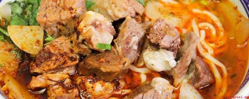 牛肉面的热量(119大卡/100g。)