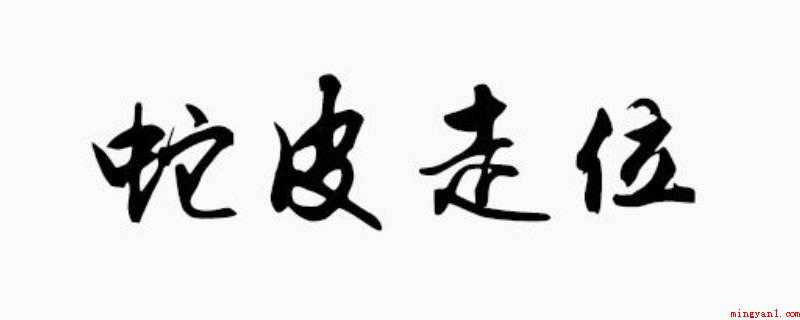蛇皮走位是什么意思