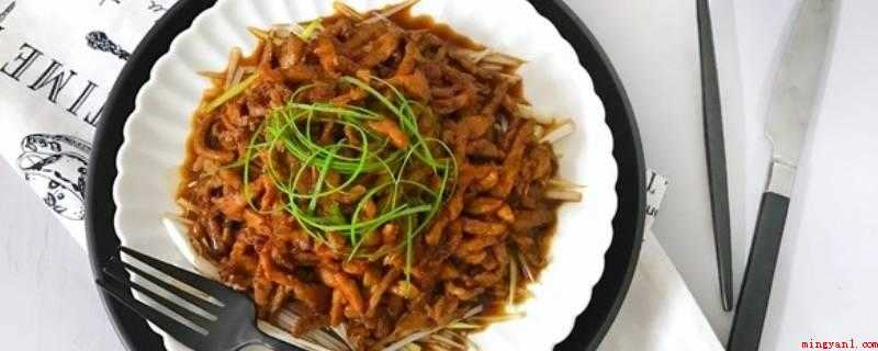 怎么炒酱肉丝