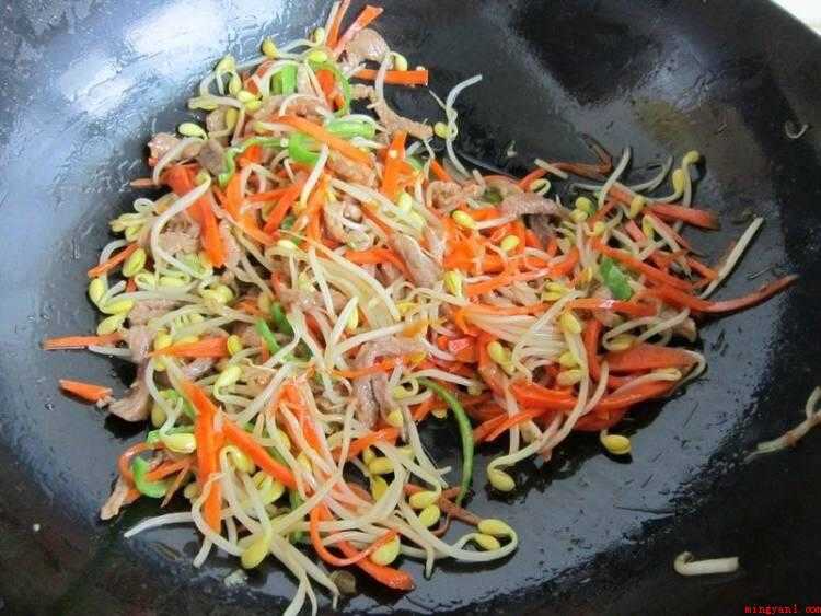 豆芽炒肉怎么做好吃