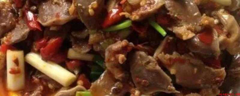 怎么炒菌肝(炒菌肝:鸭胗3个、葱段4个、米酒1勺、麻椒10个、泡椒)